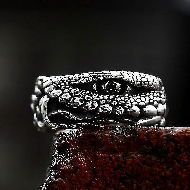 2022 New Creative Design Crocodile Ring Crocodile Eye Ring For Men Hip Hop Party Jewelry Gift