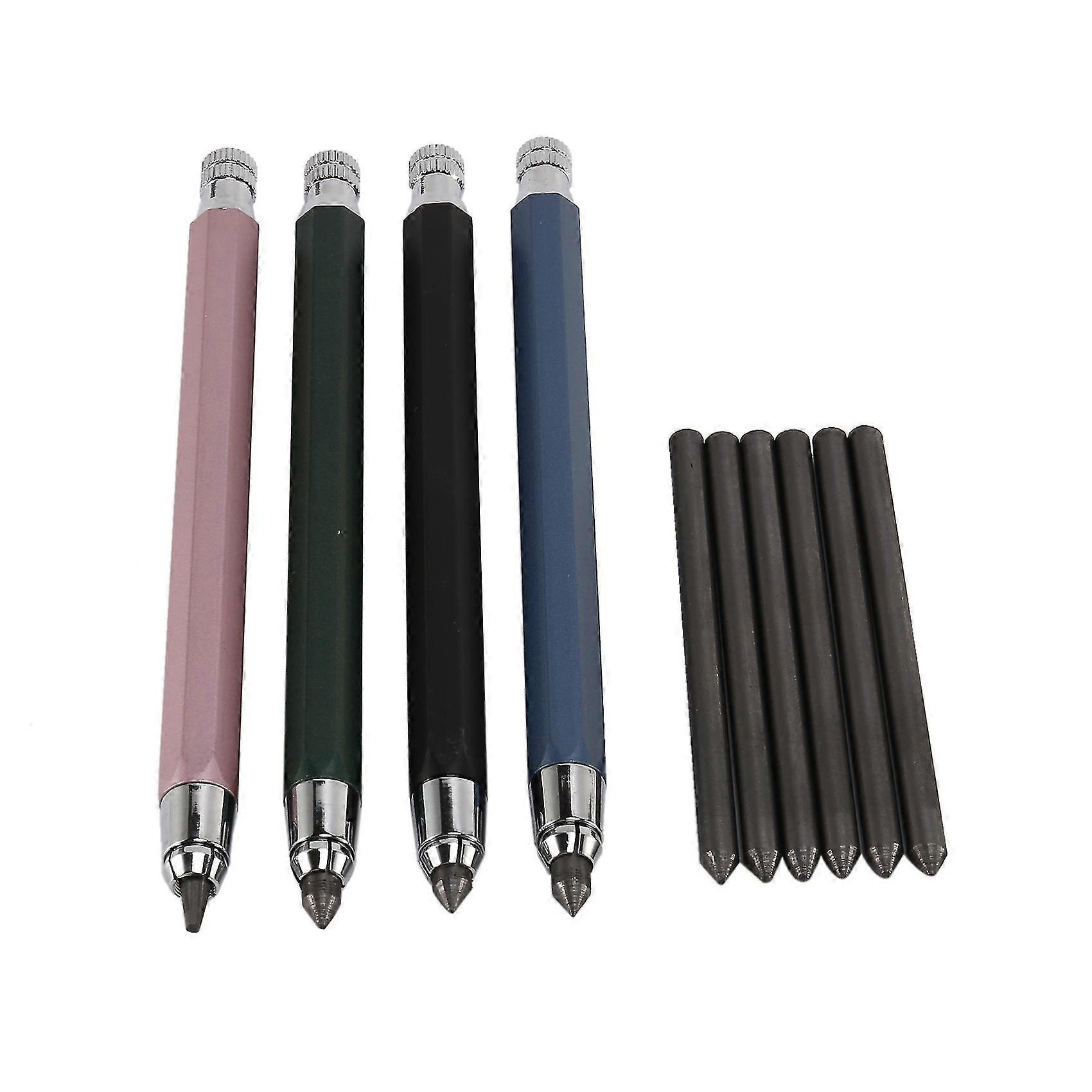 10 Piece 5.6mm Pencils Set Sketch Up Metal Automatic Mechanical Pencil For Crafting,art Sketching,w