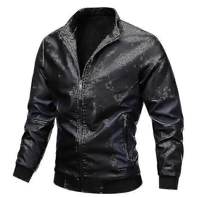 Herren Leder Herbst Winter Casual