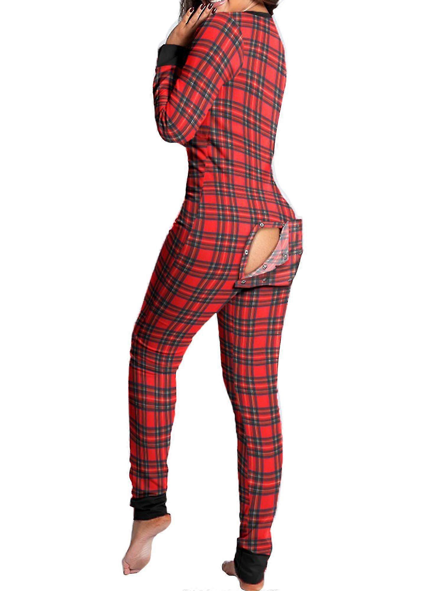 נשים פיג'מה חיה חתיכה אחת חליפת גוף חג המולד אוברול שרוול ארוך בגדי שינה zh52