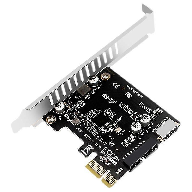 Pcie Adapter Pci-e 1x To Usb 3.0 Type+usb 19pin Mining Riser Card Compatible-for Btc Miner
