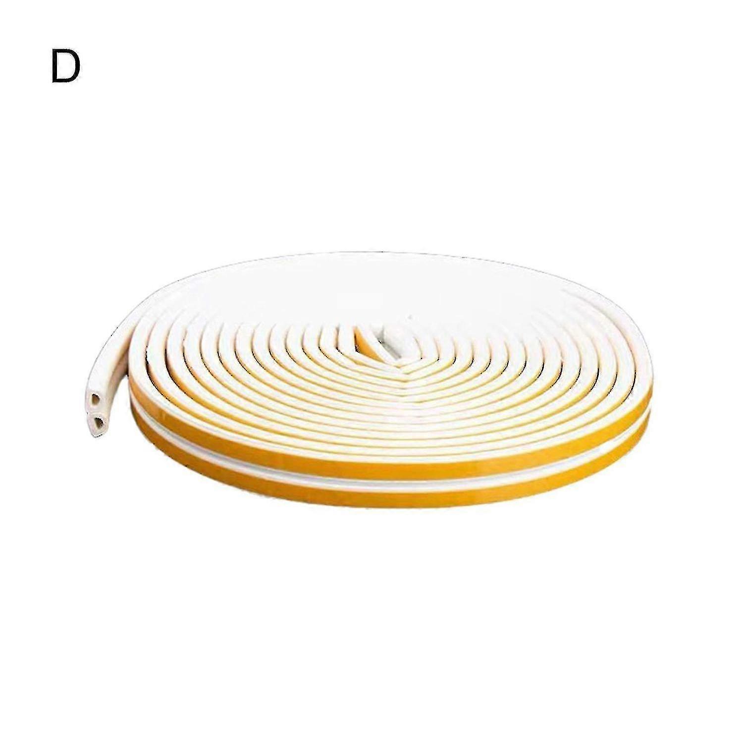 10m Sealing Strip Resilient Sound-proof Rubber Universal Long Door Stop Tape For Sliding Doors