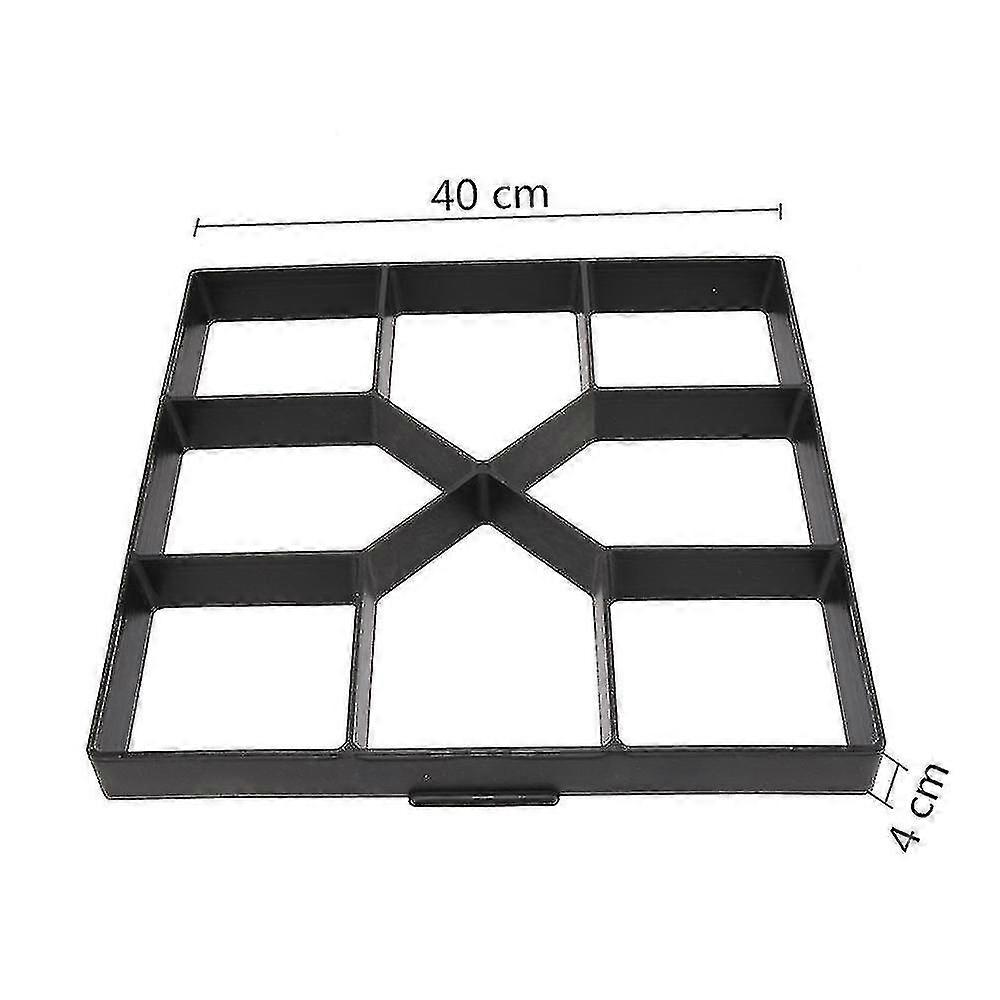 Plastic Path Maker Mold Reusable Concrete Cement Stone Brick Design Diy Manually Paving Paver Walk Mould Garden Building Tool