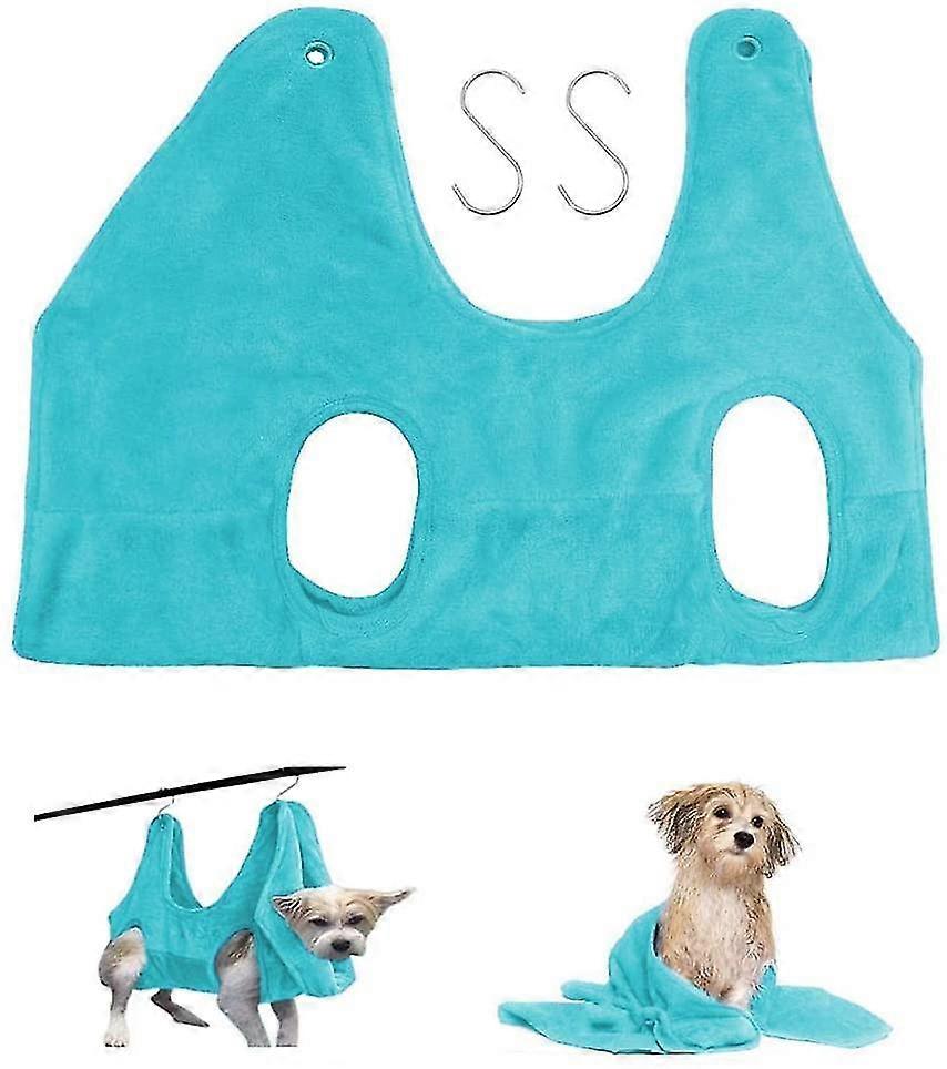 2 In 1 Pet Grooming Nail Trimming Hammock Helper Drying Towel Restraint Bag