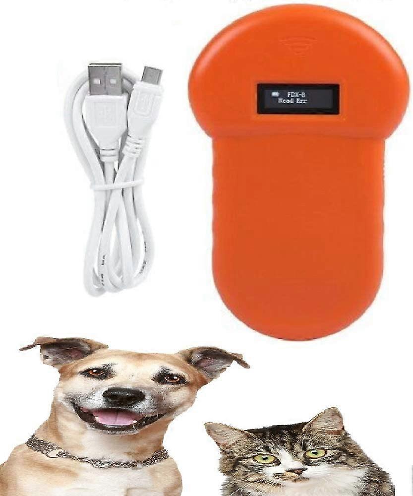 USB rechargeable low frequency pet tracker, pet microchip scanner for pets, built-in buzzer
