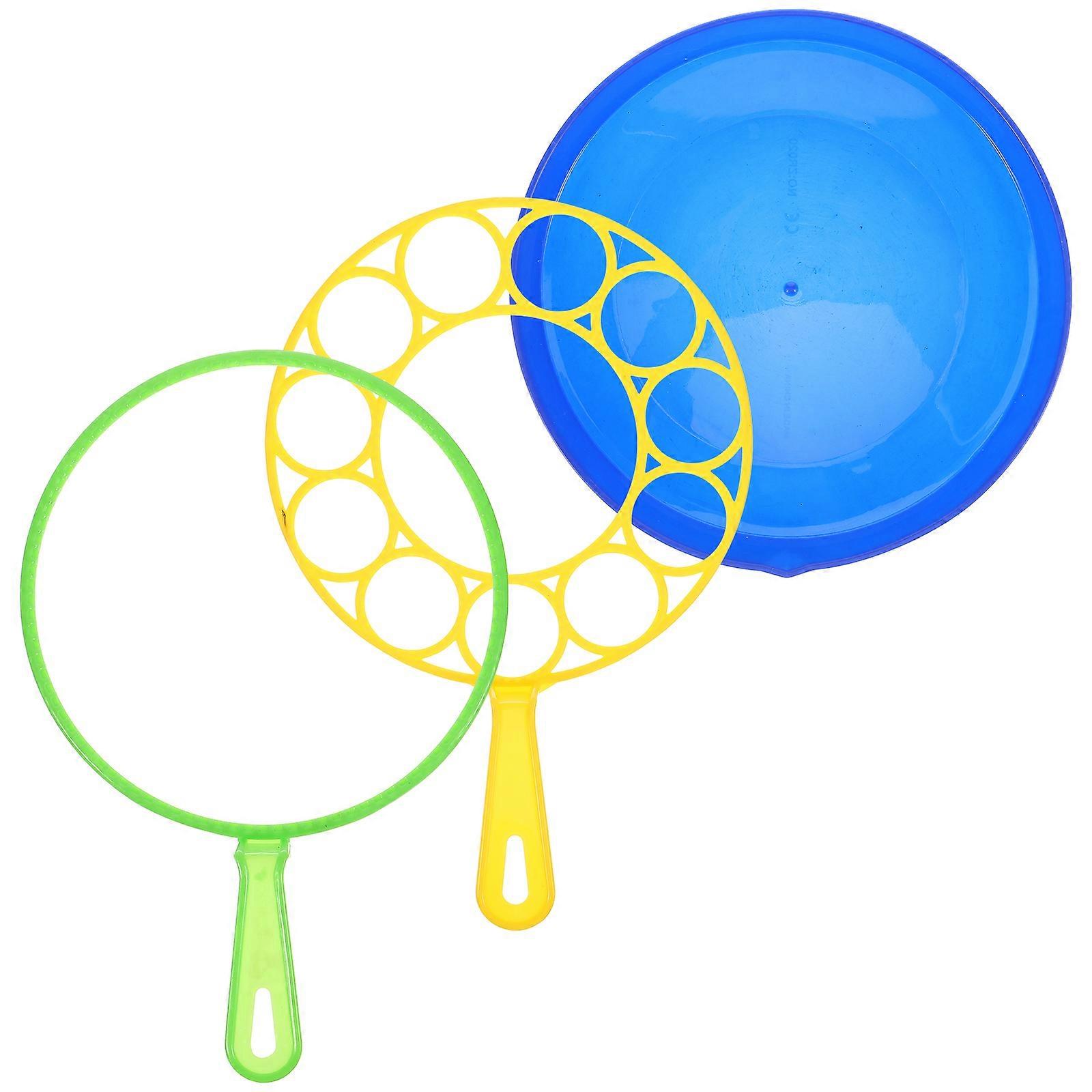 1 Set of Bubble Wands Set Large Bubble Maker Bubble Wand Bubbles Maker with Tray Bubble Sticks for Kids