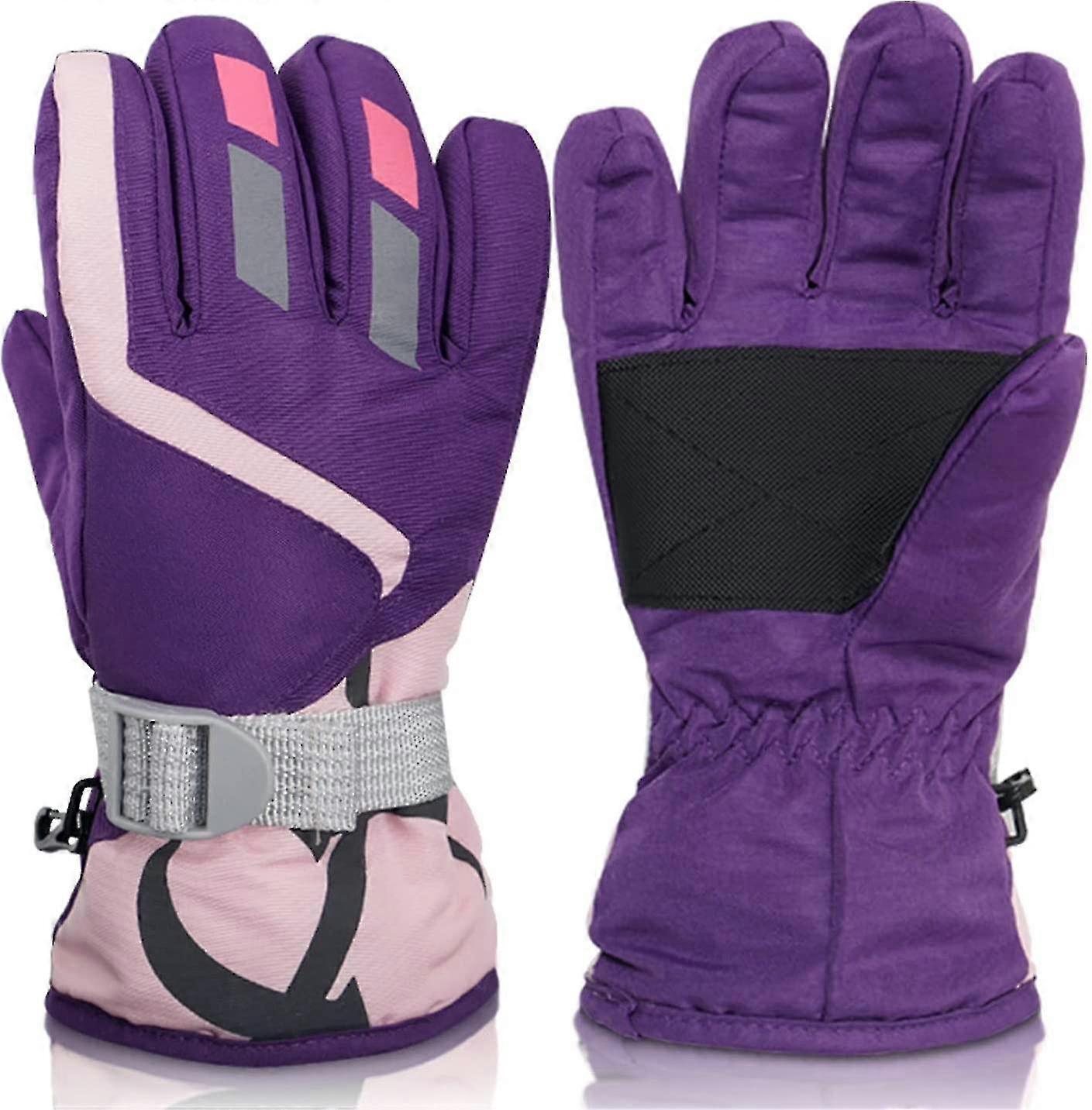 Winter Ski Gloves Kids(purple)