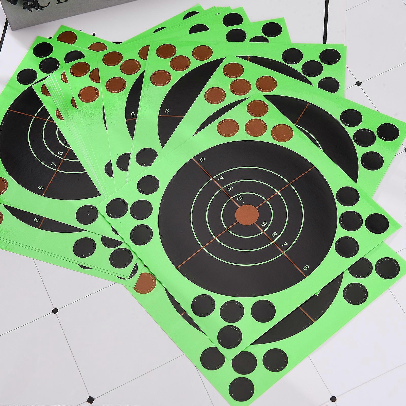 25pcs Shooting Target Paper Sticker Self Adhesive Splash Flower Paper Target for Rifle Pistol Practice Target Shooting