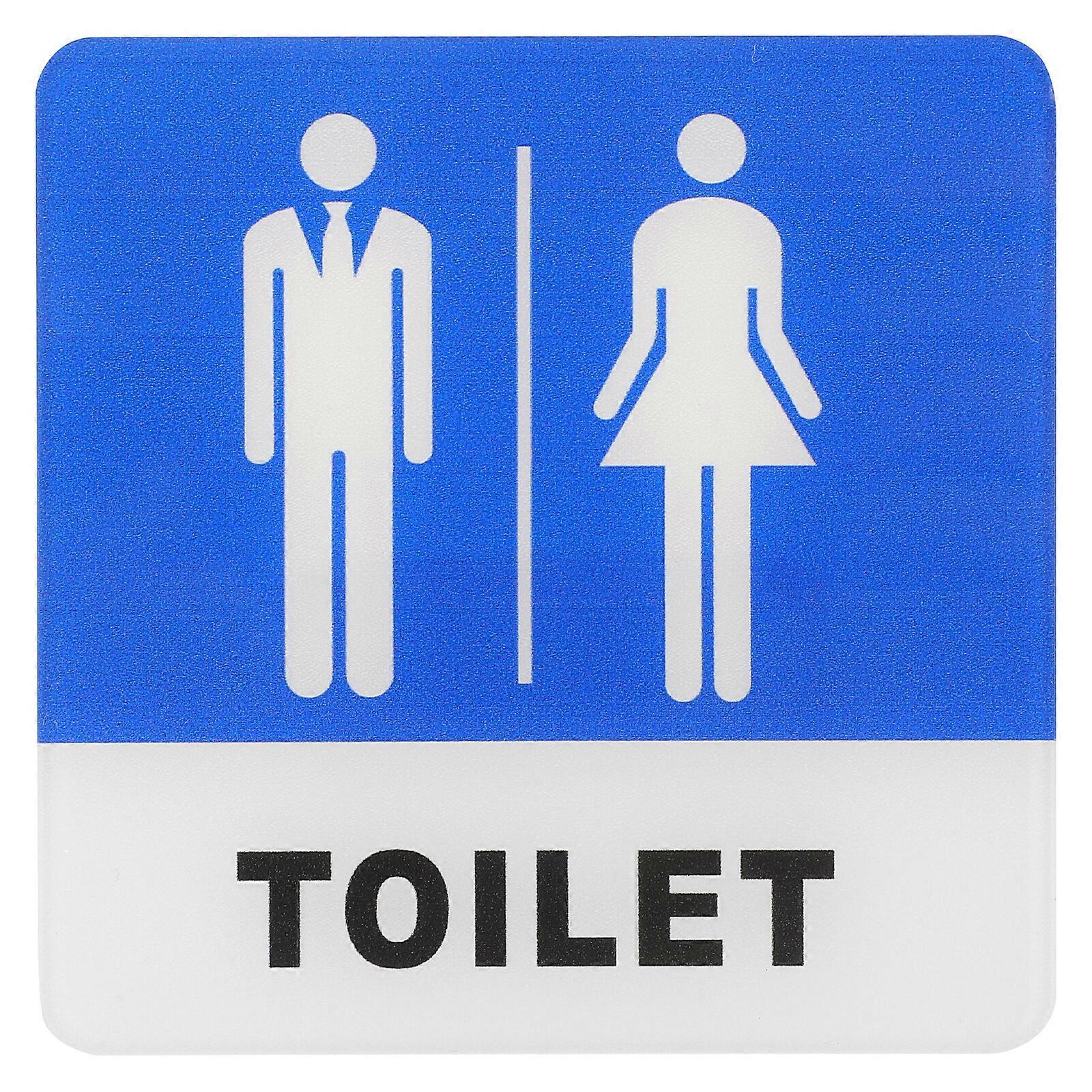 Unisex-kylpyhuoneen kyltti Mies Nainen WC-kyltti Liima-WC-ovikyltti Unisex Akryyli WC-kyltti