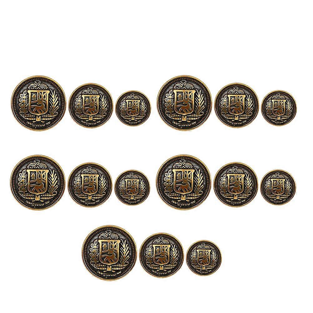 30Pcs Metal Coat Buttons Coat British Style Buttons Coat Decorative Buttons
