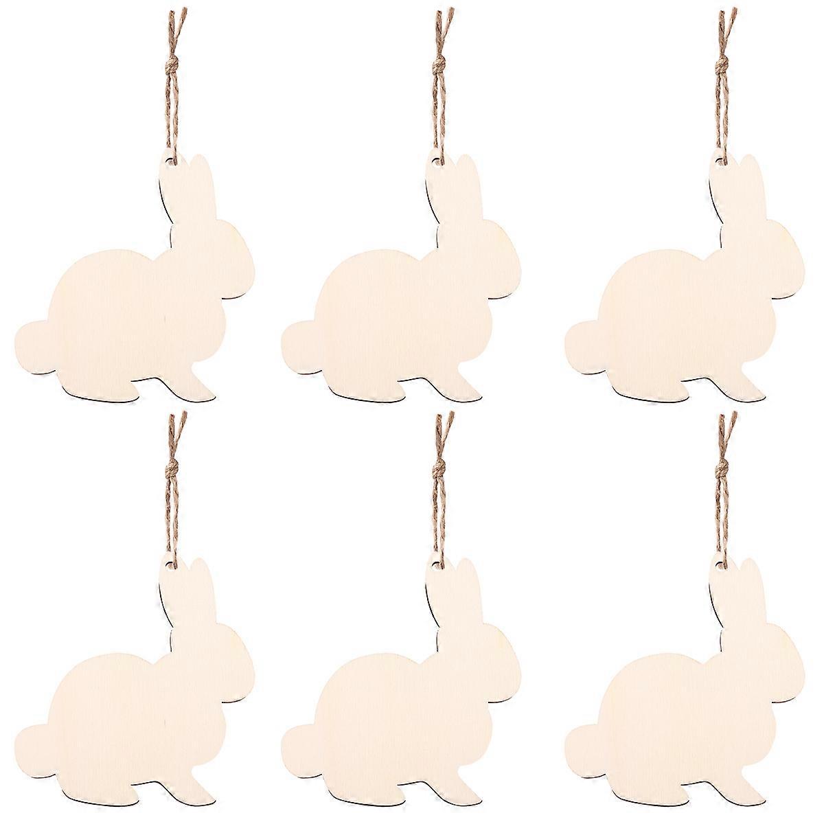 Spring Decor Wooden Pendant Easter Easter Hanging Decor Easter Rabbit Decorations Easter Party Supplies