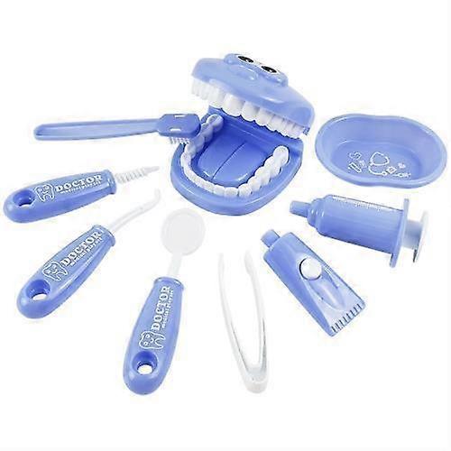 9PCS Plastic Simulation Dentist Play Set Medical Kit Pretend Toy