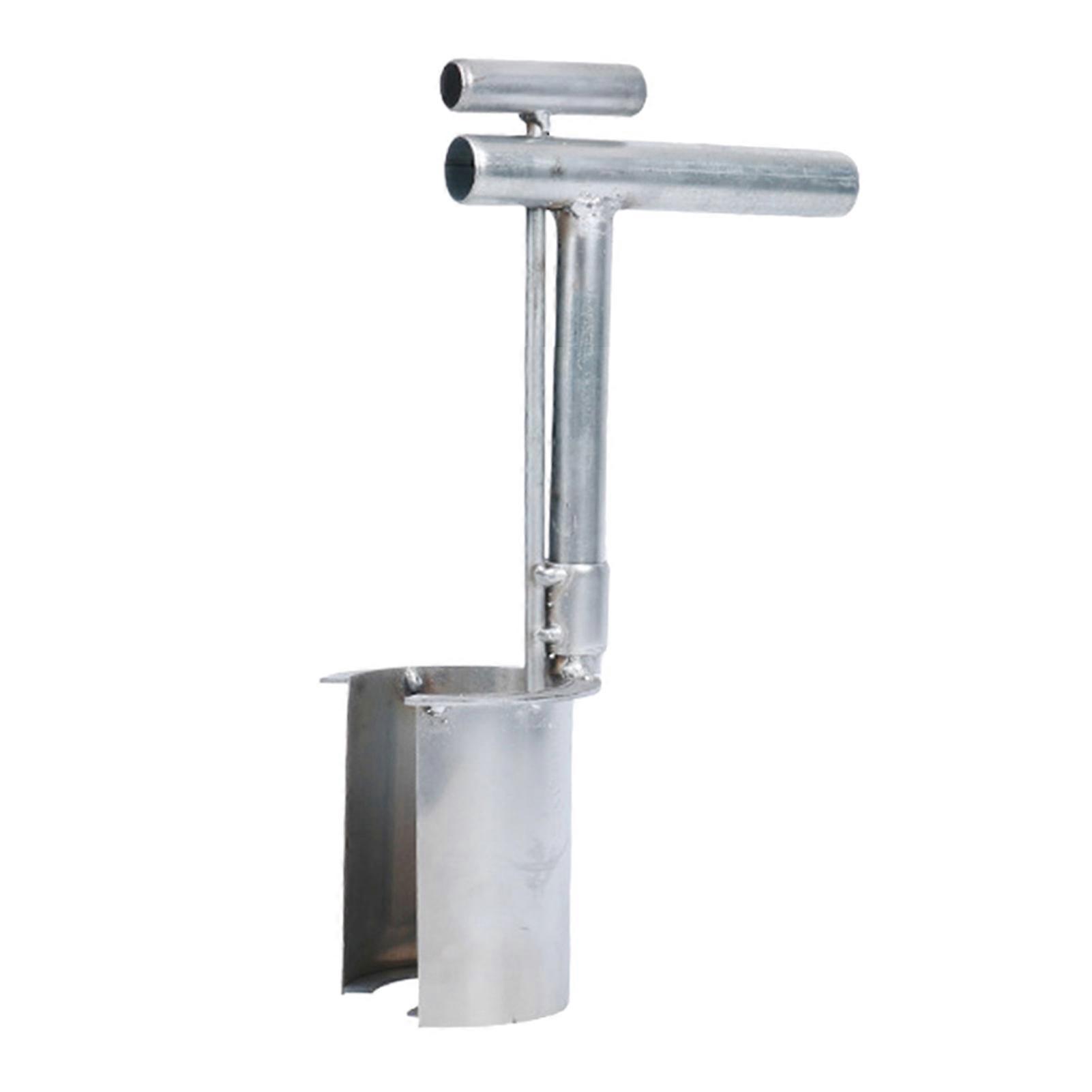 Bulb Planter Tool with T-Shaped Handle Rustproof Corrosion Resistant Comfortable Grip Multi-Functional Bulb Planting Drill Tool Lawn Aerator Jikaix