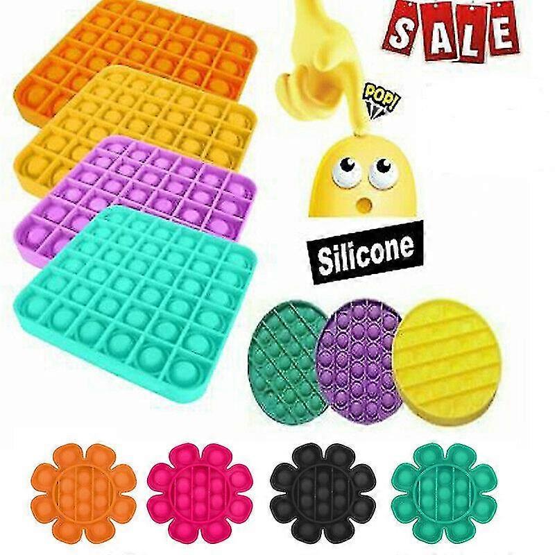 Simple Dimple Push Pop It Bubble Stress Relief Sensory Autism Fidget Spinner