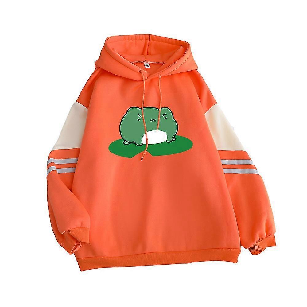 Felpa autunno e inverno Skateboard Rana Felpa con cappuccio Uomini e donne imbottiti con cappuccio