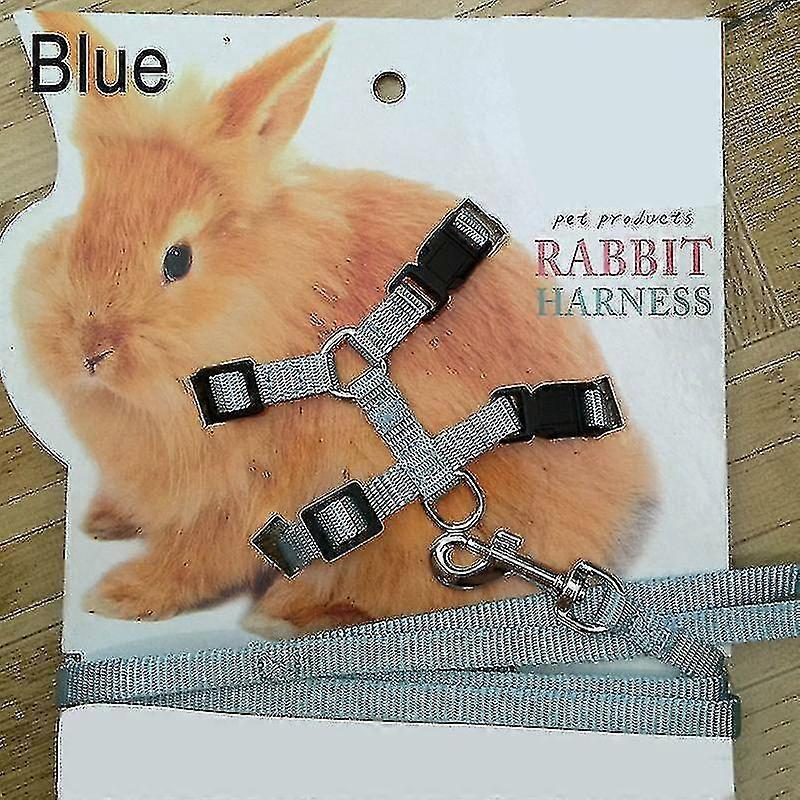 Pet Rabbit Soft Harness Leash Adjustable Bunny Traction Rope For Running Walking