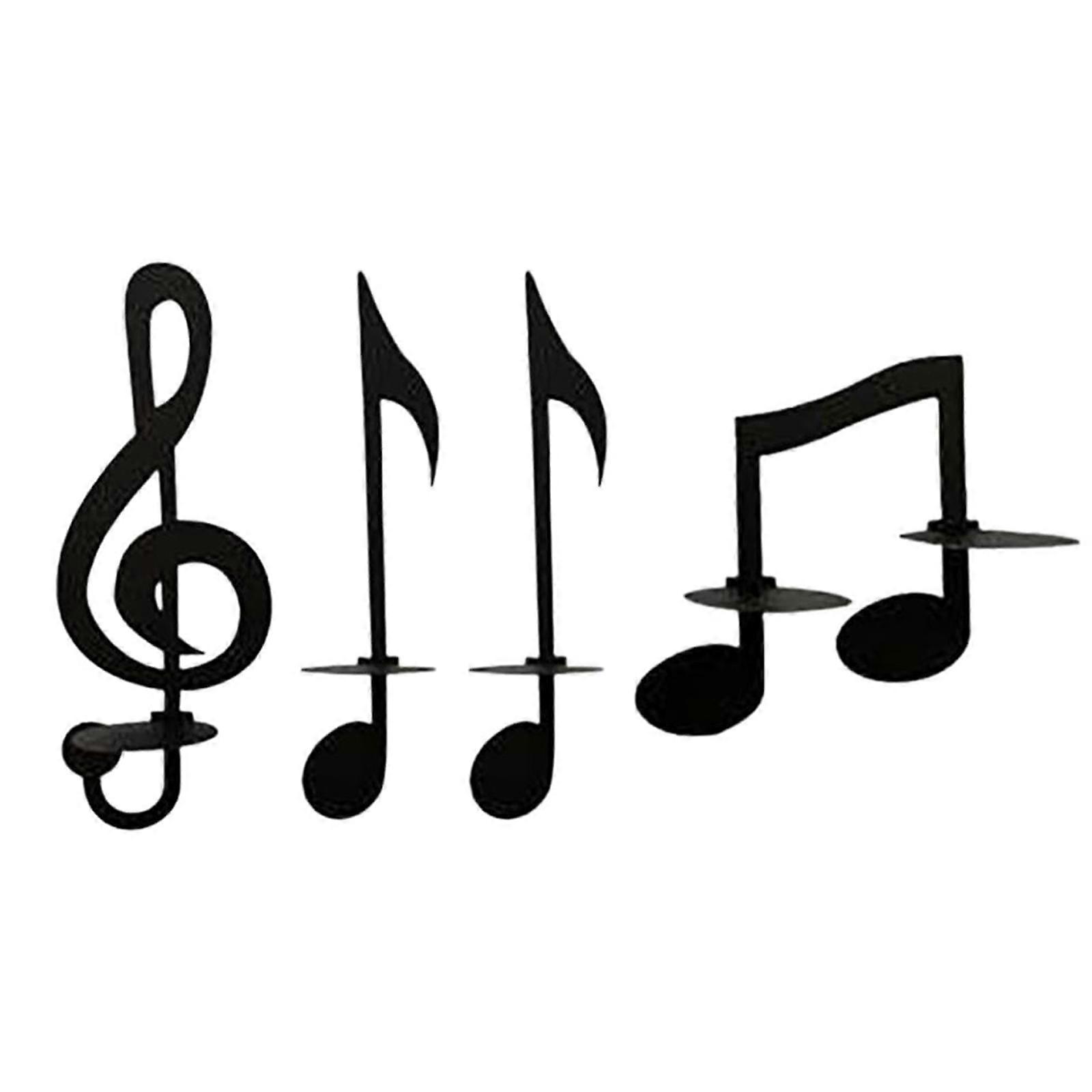 Music Symbol Metal Candlestick Light Candlestick Holders