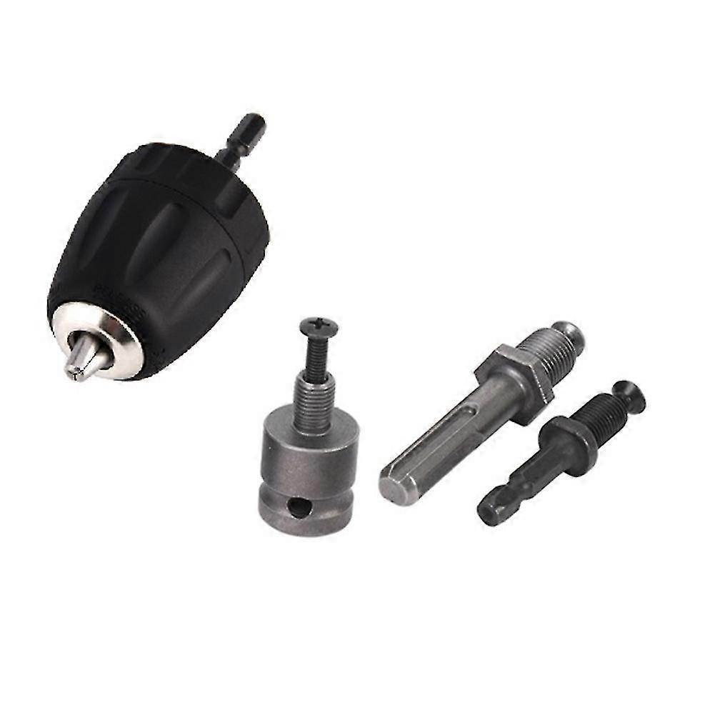 0.8-10Mm Keyless Drill Chuck 3/8 - 24UNF Thread Quick Release Chuck Drill Holder with SDS-Plus 1/4