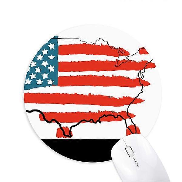 America Flag Map Country Mouse Pad