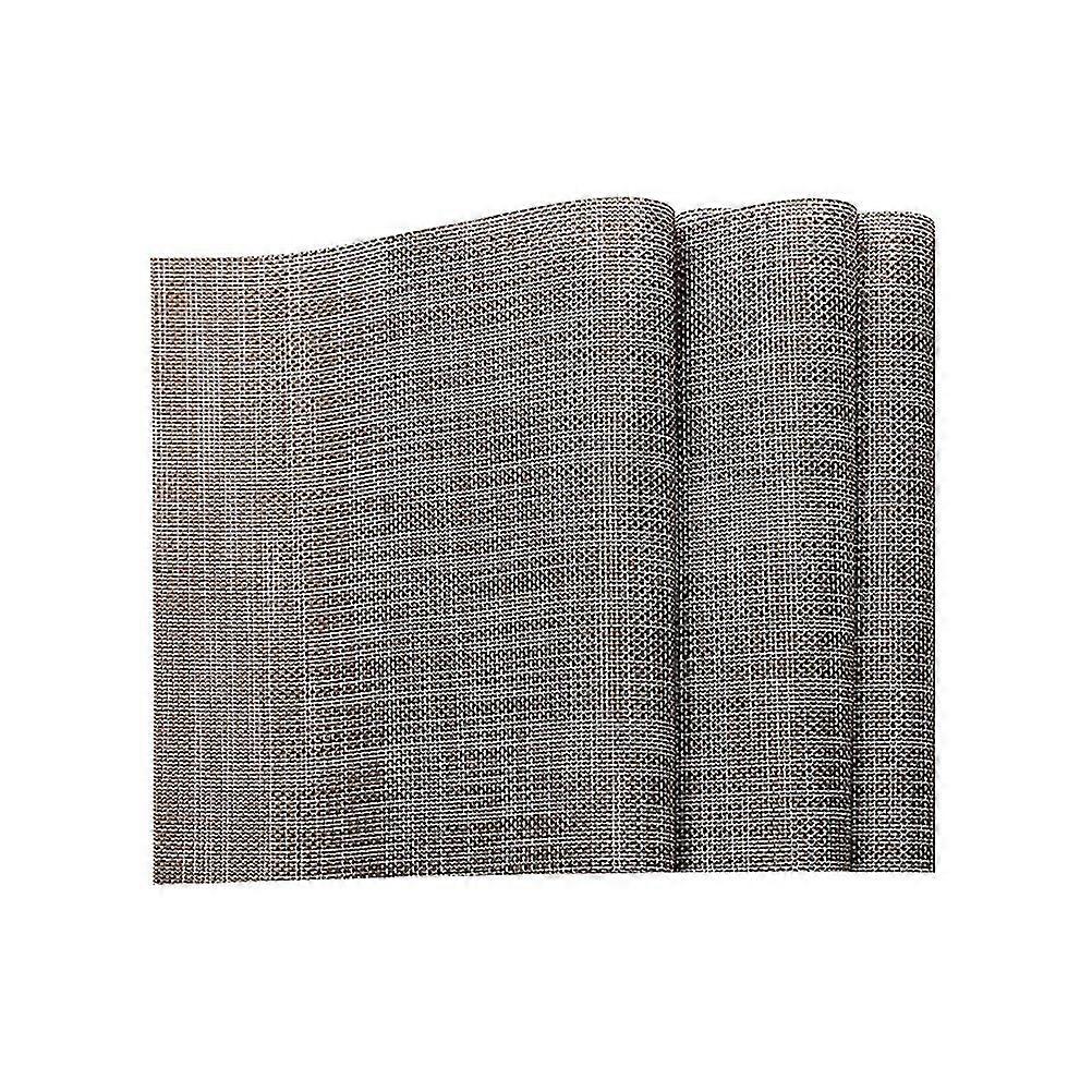 Japanese Style Table Runner Woven Tablecloth Heat Insulation Placement Table Decor (brown)