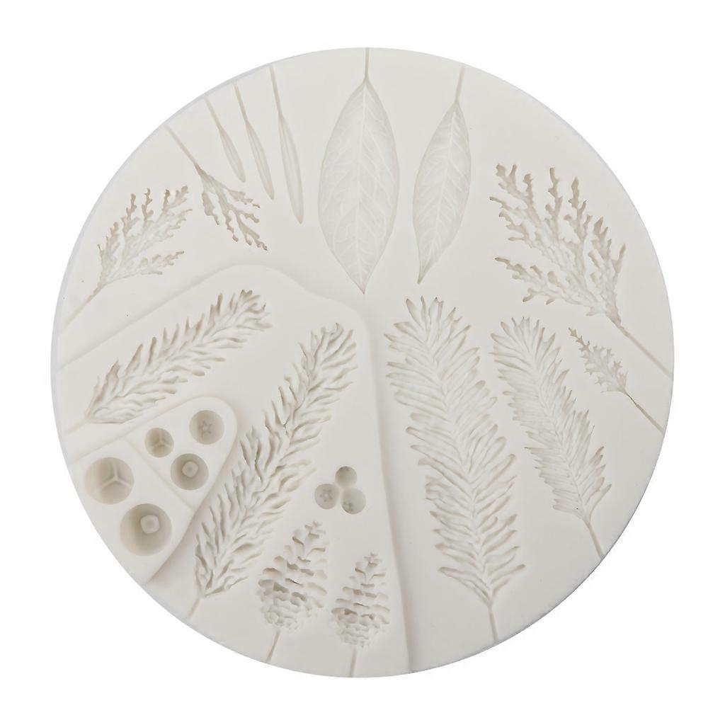 Pine Leaf Shaped Fondant Mold Cake Decorating Tools Pastry Kitchen Baking Gadget