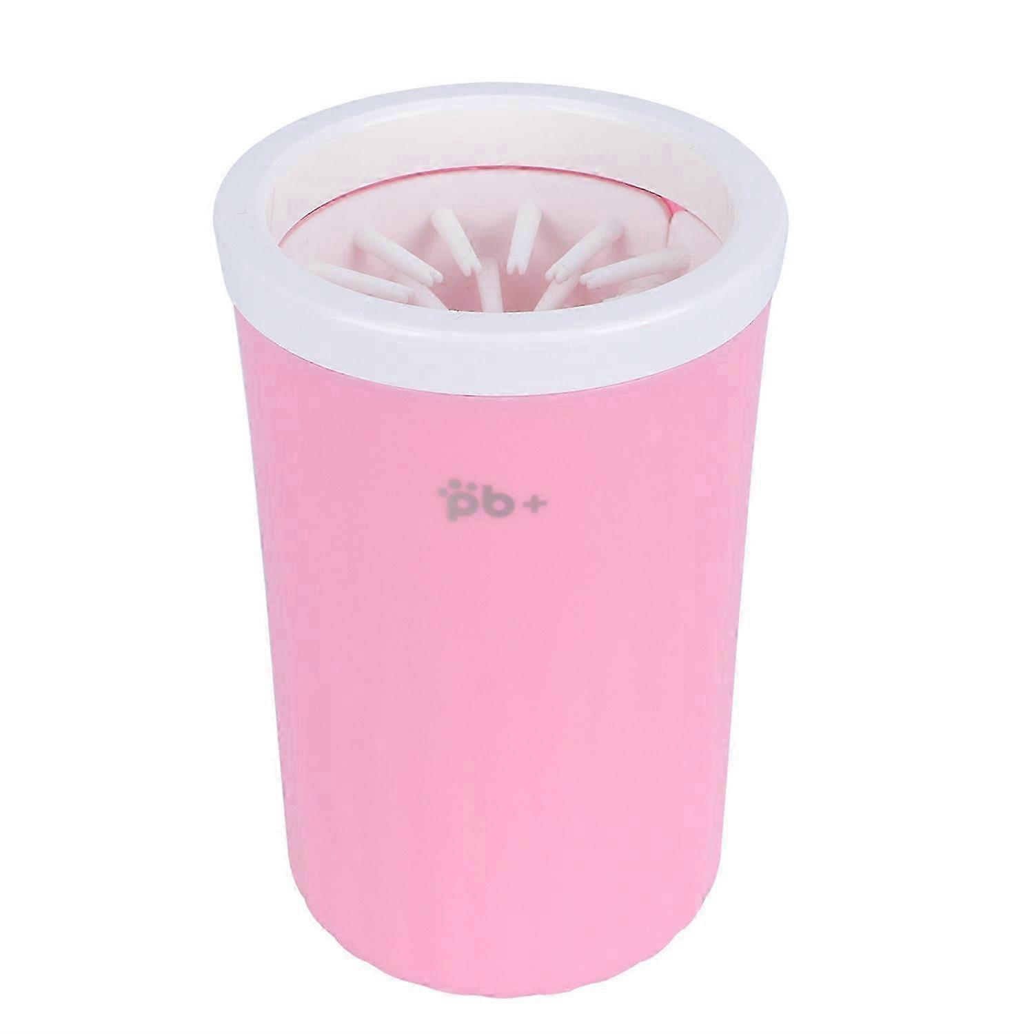 Paw Washer Detachable Pet Feet Cleaner Rotating Dog Portable Feet Cleaning CupPink