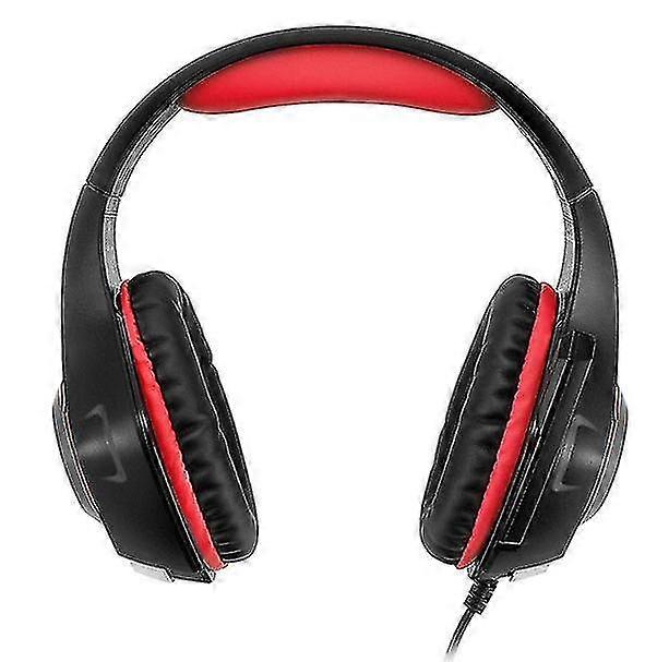 computer notebook head-mounted luminous gaming headset(red)