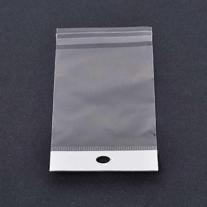 Rectangle OPP Clear Plastic Bags Clear 9x6cm about 100pcs/bag