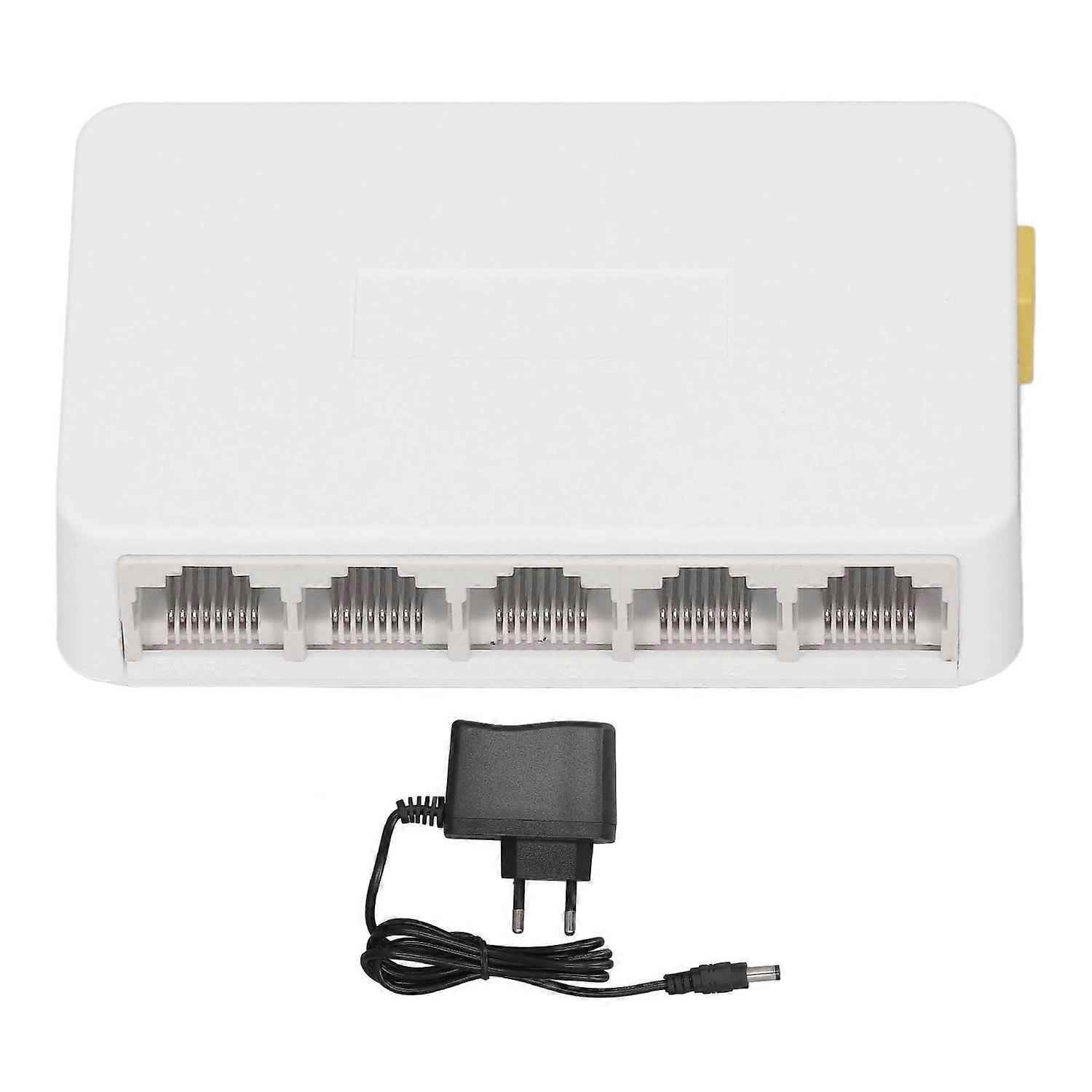 5 Port Gigabit Netzwerk-Switch 10 100 1000Mbps RJ45 Ethernet Splitter Switch Hub 100-240V ZX-G1005S E