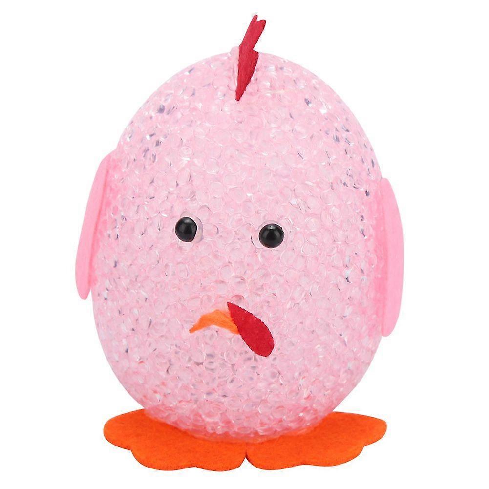 Lampe de nuit à colle douce de poussin rose Lumière colorée pour l’éclairage de décoration de café de bar à la maison