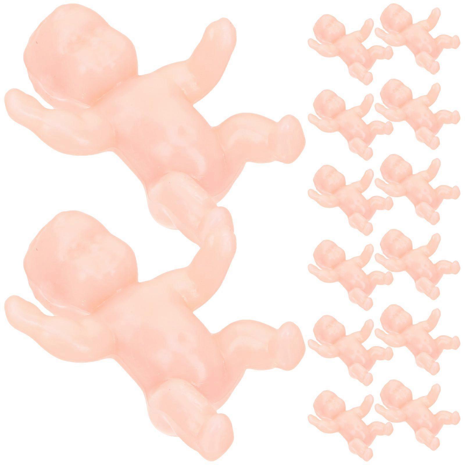 30 pcs Mini Plastic Babies Realistic Small Plastic Babies for Baby Shower
