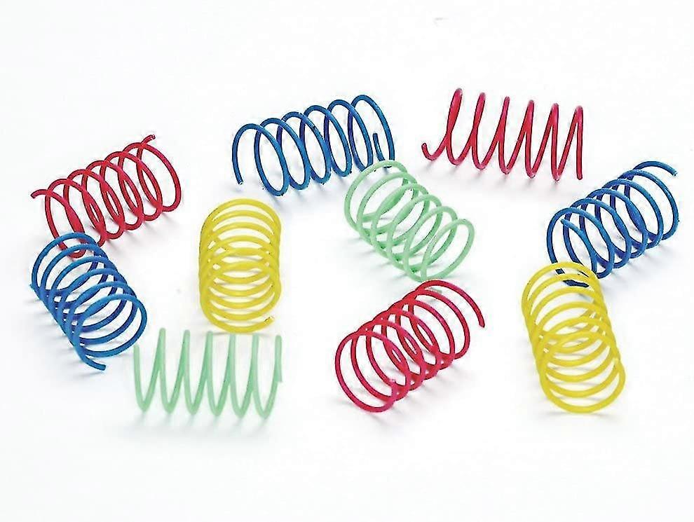 InteractiveToy - 10 PcCreative Toy To Kill Time And Keep Fit - Durable Heavy Plastic Spring Colorful SpringsToy
