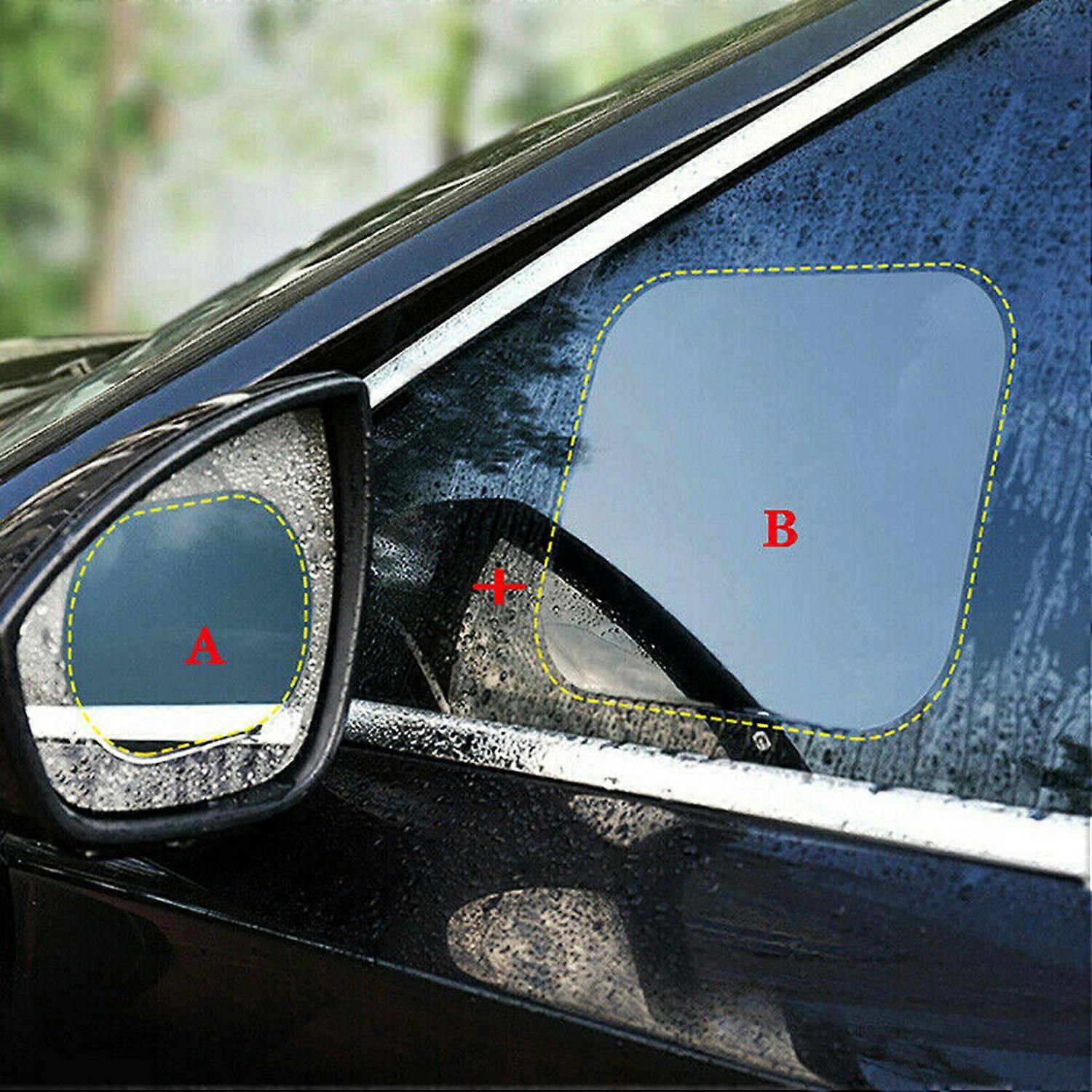 Car Rear View Mirror Film Side Window Protective Film HD Anti-Fog Anti-Scratch Rainproof Waterproof for Rear View and Side Window