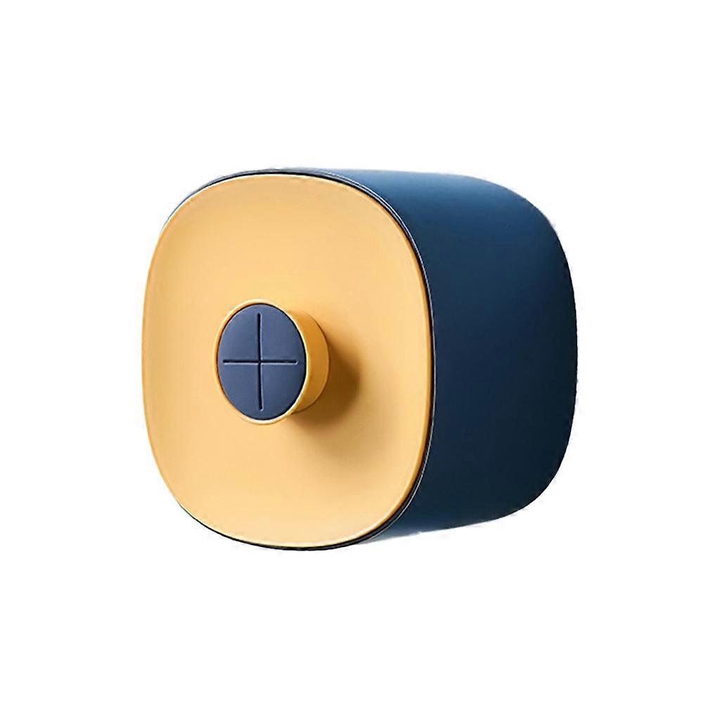 Self Adhesive Toilet Paper Roll Holder Wall Mount Waterproof Tissue Storage Box blue