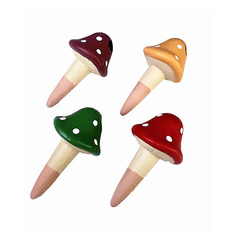 4 Pack Terracotta Watering Spikes for Indoor Plants