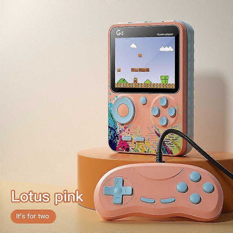 500 in 1 handheld game console  Doubles pink