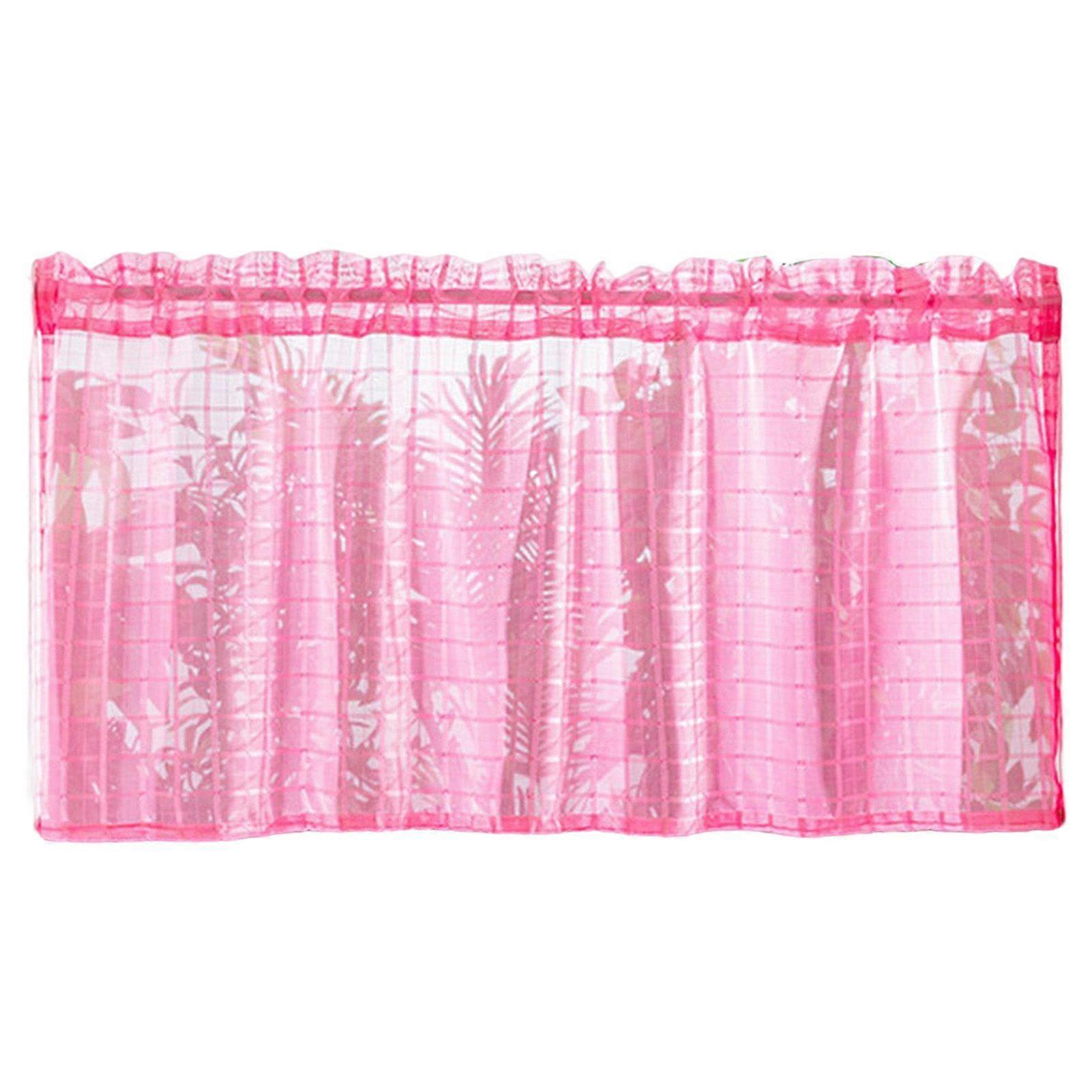 Short Curtain Air Drainage Tear-Resistant Non-fading Easy to Install Translucent Partition Window Gauze Kitchen Supply