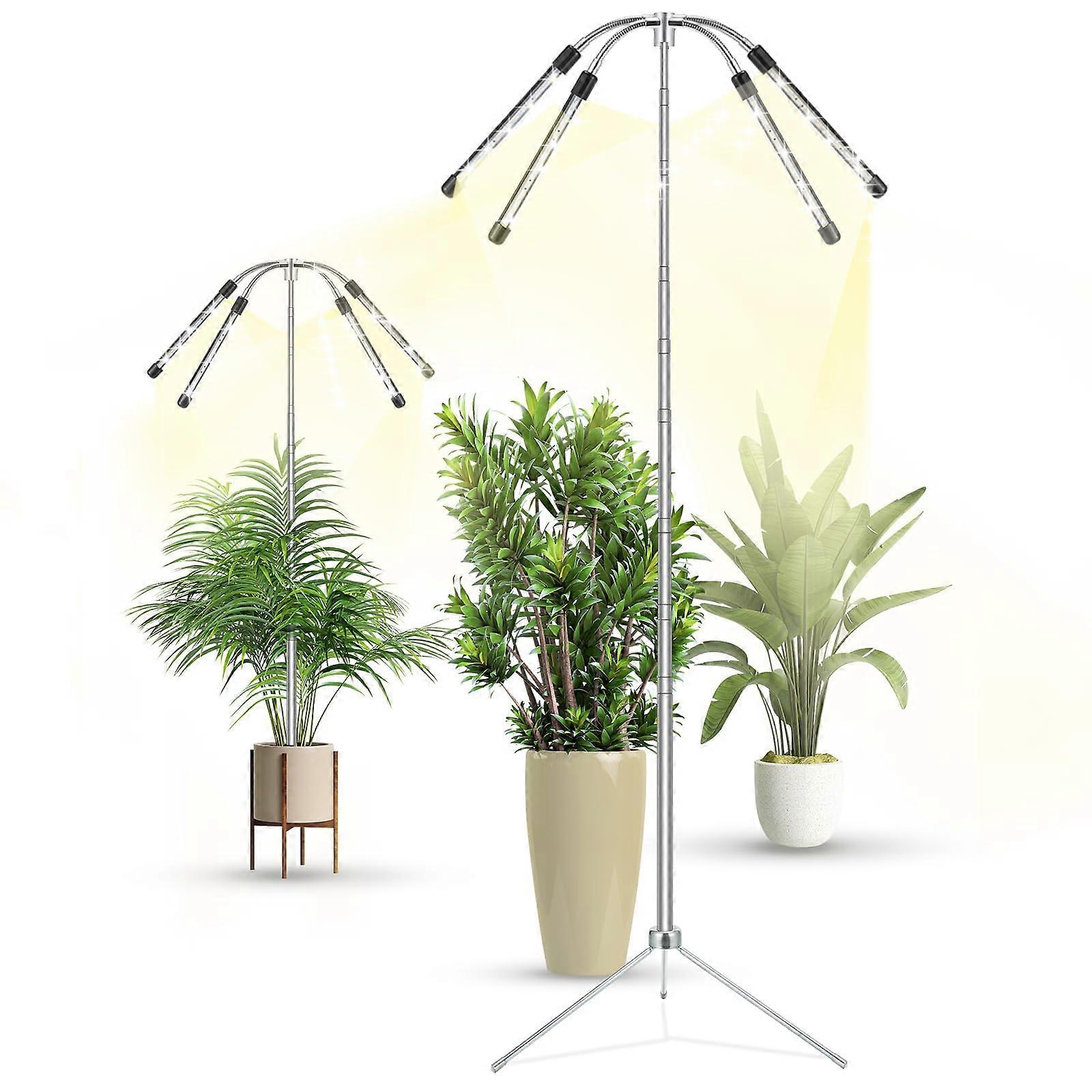 Full Spectrum Grow Lights with Adjustable Tripod and Auto Timer
