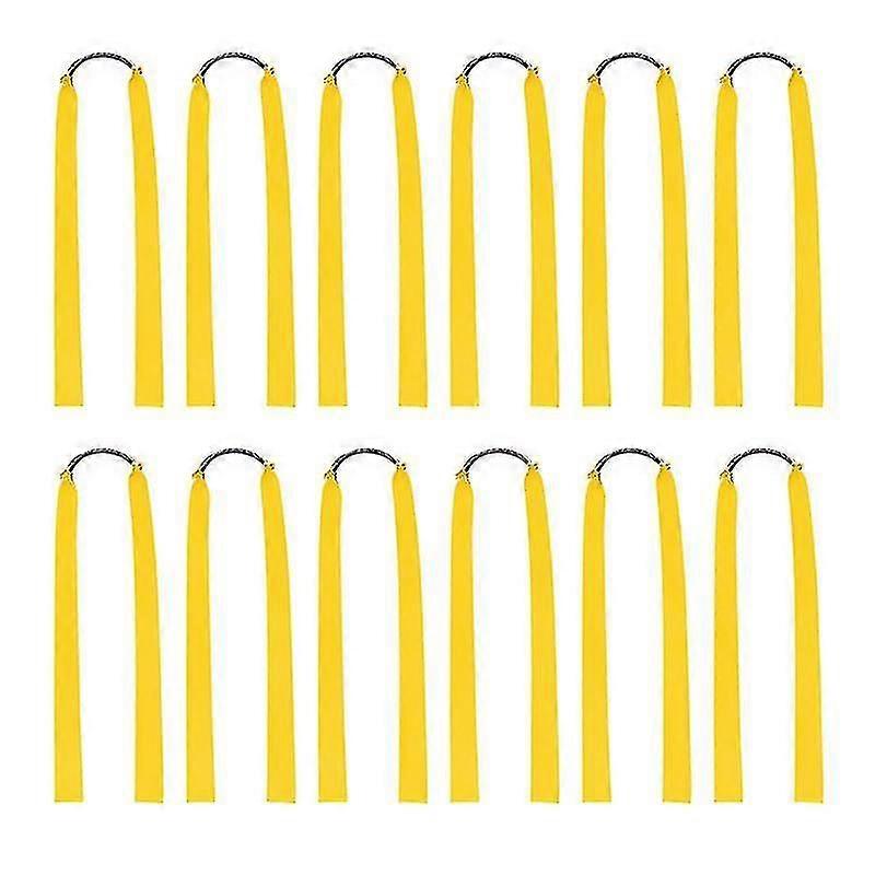 new 12pcs Rubber Bands For Catapult Widened Flat Catapult Bands Elastics For Hunting Fast
