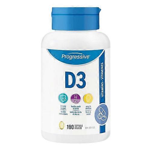 Progressive Vitamin D3 Softgel, 180 Count