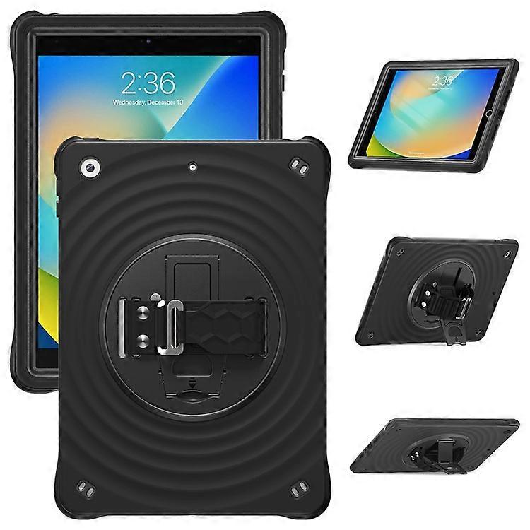 Compatible For iPad 10.2 (2021) / (2020) / (2019) Case Hand Strap Kickstand TPU+PC+Silicone Tablet Cover