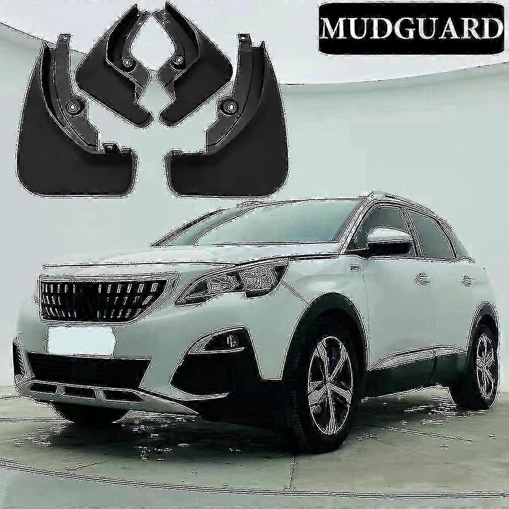 Car-styling Mud Flaps For Peugeot 3008 Mk2 Gt 2017 2018 2019 2020 2021 Mudflaps Mudguards Splash Guards Fender 4pcs Front Rear f26