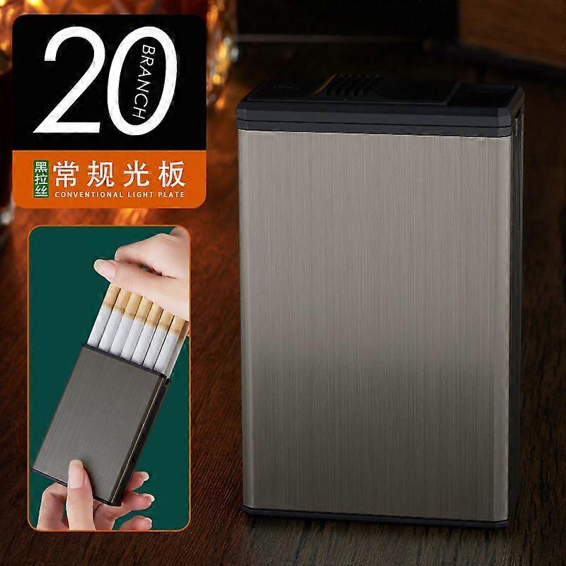 20 Pcs Men's Creative Fashion Slide Cover Cigarette Box Metal Pressure-Resistant Moisture-Proof Sealed Portable Cigarette Box