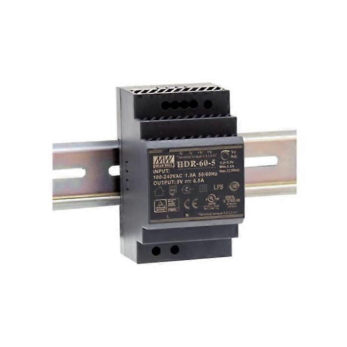 Mean Well POWER SUPPLY - 1 OUTPUT - 60 W - 15 V 4 A - DIN RAIL MOUNTING - FOR INDUSTRIAL USE