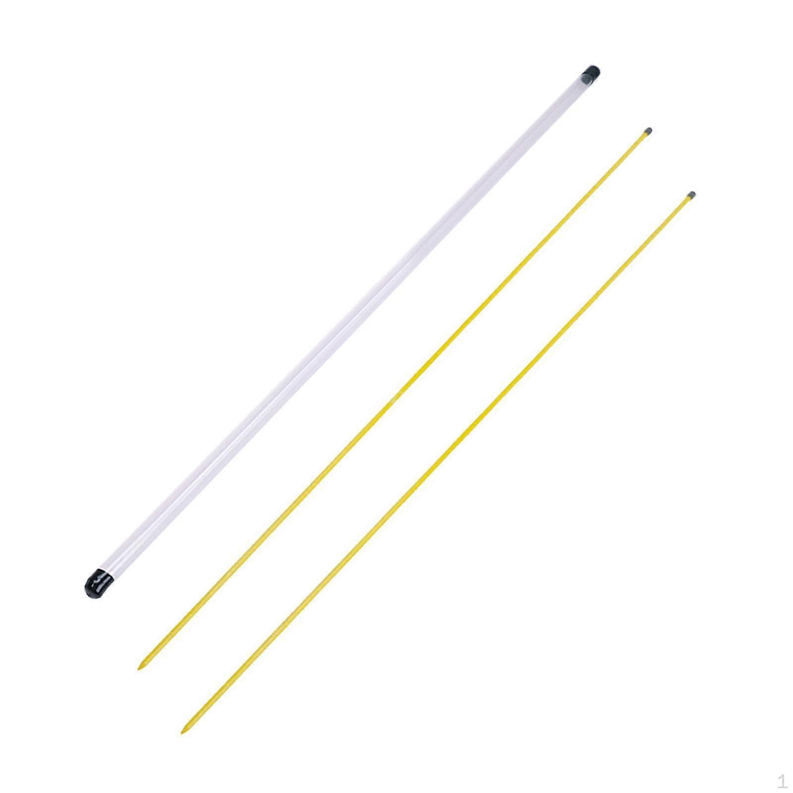 2 Pieces Golf Alignment Sticks Rods with Storage Tube for Full Swing Practice