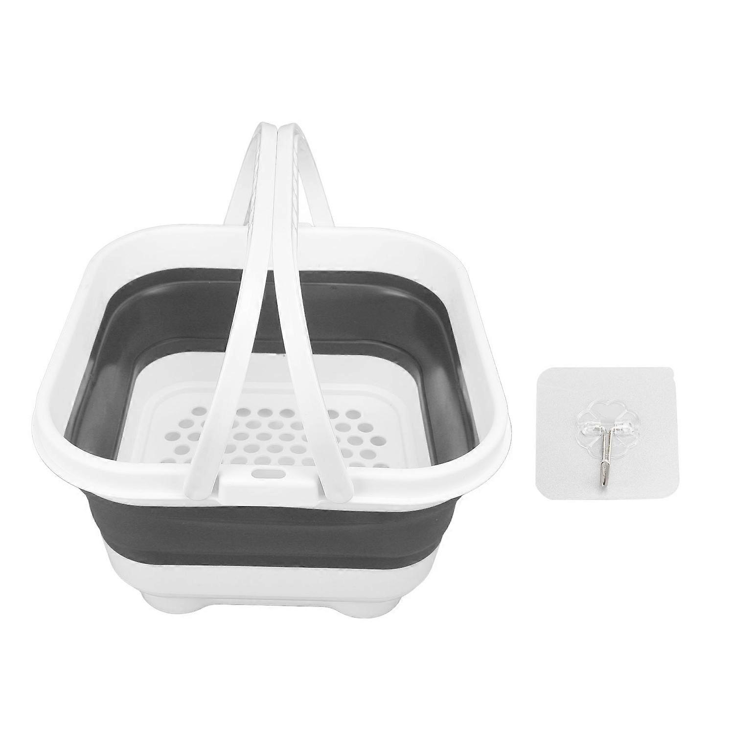 Bath Toy Holder with Removable Base Quick Drain Drying High Capacity Cute Foldable Bathroom Toy Stor