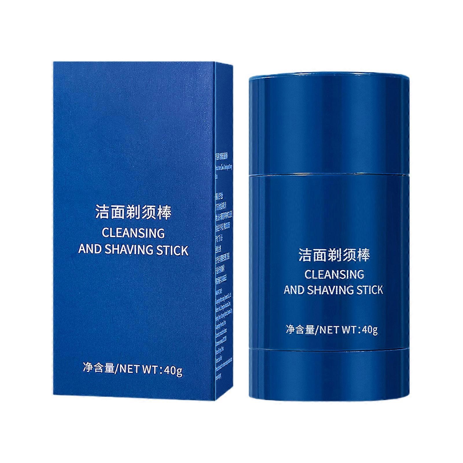 Facial Cleansing And Shaving Stick For Men Softening Beards Manual Shaving And Shaving Cream Solid Application HarmonyHub468