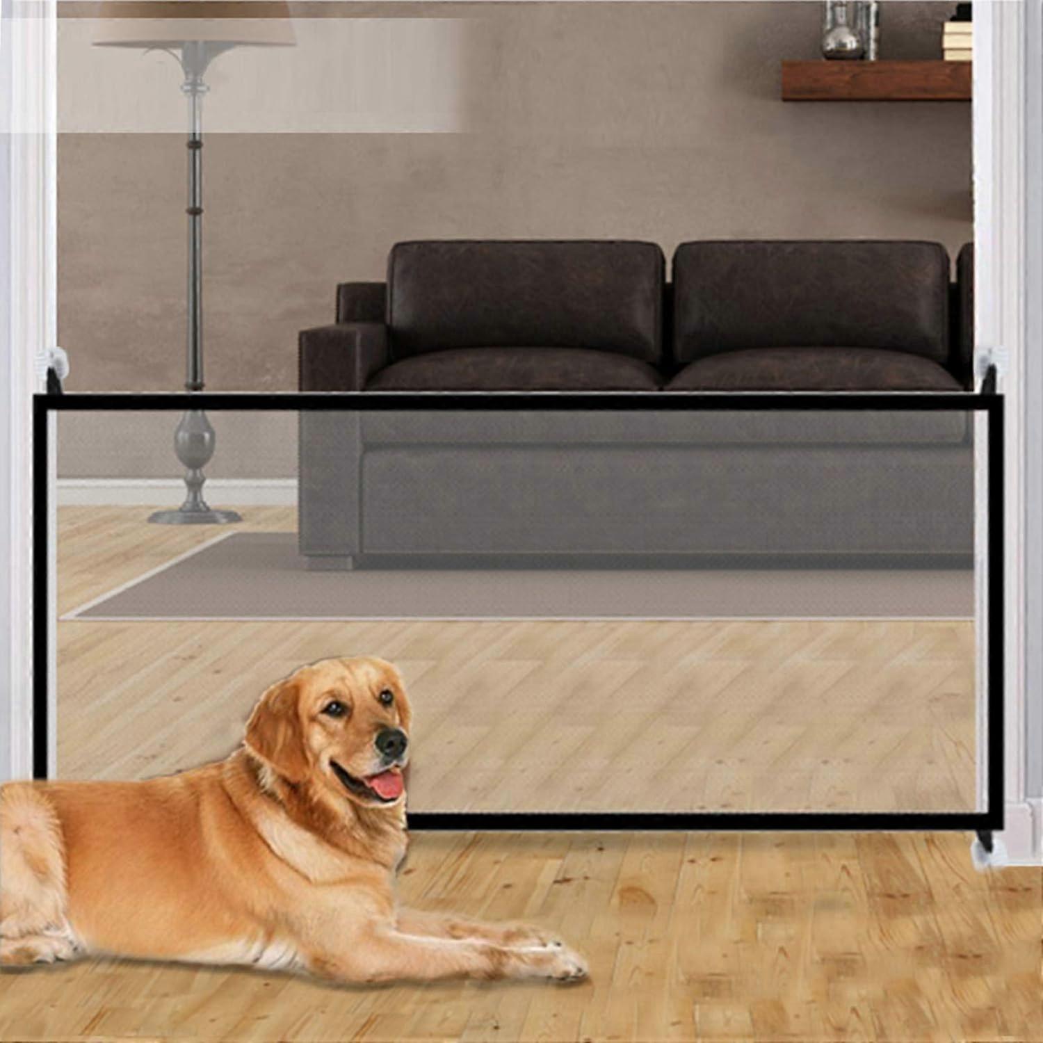 Pet Gate, Baby Gate, Magic Foldable Mesh