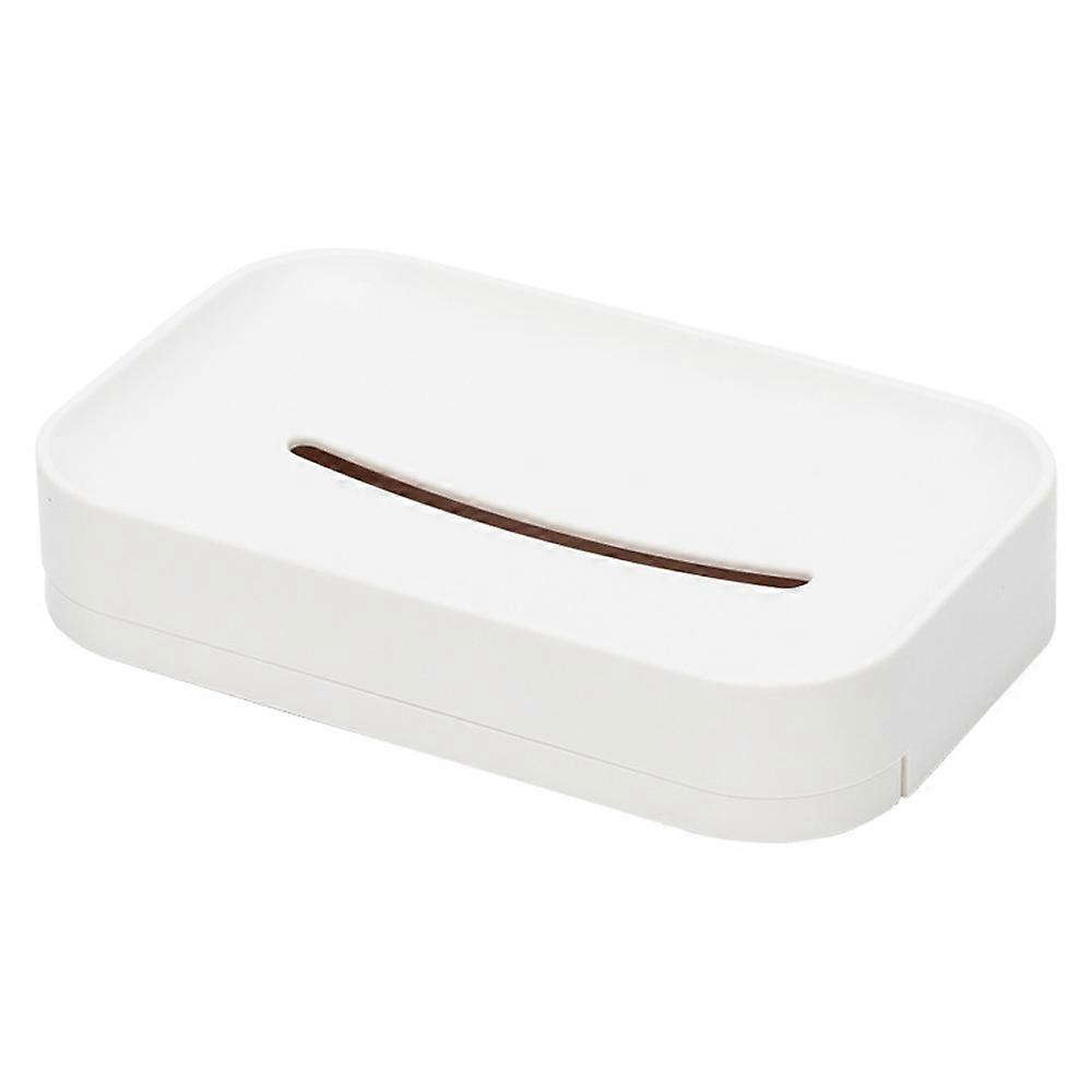 Elegant Resin Soap Tray Organizer, Sophisticated Lines With Space Saving Compact Design For Bathroom And Kitchen Sink Area