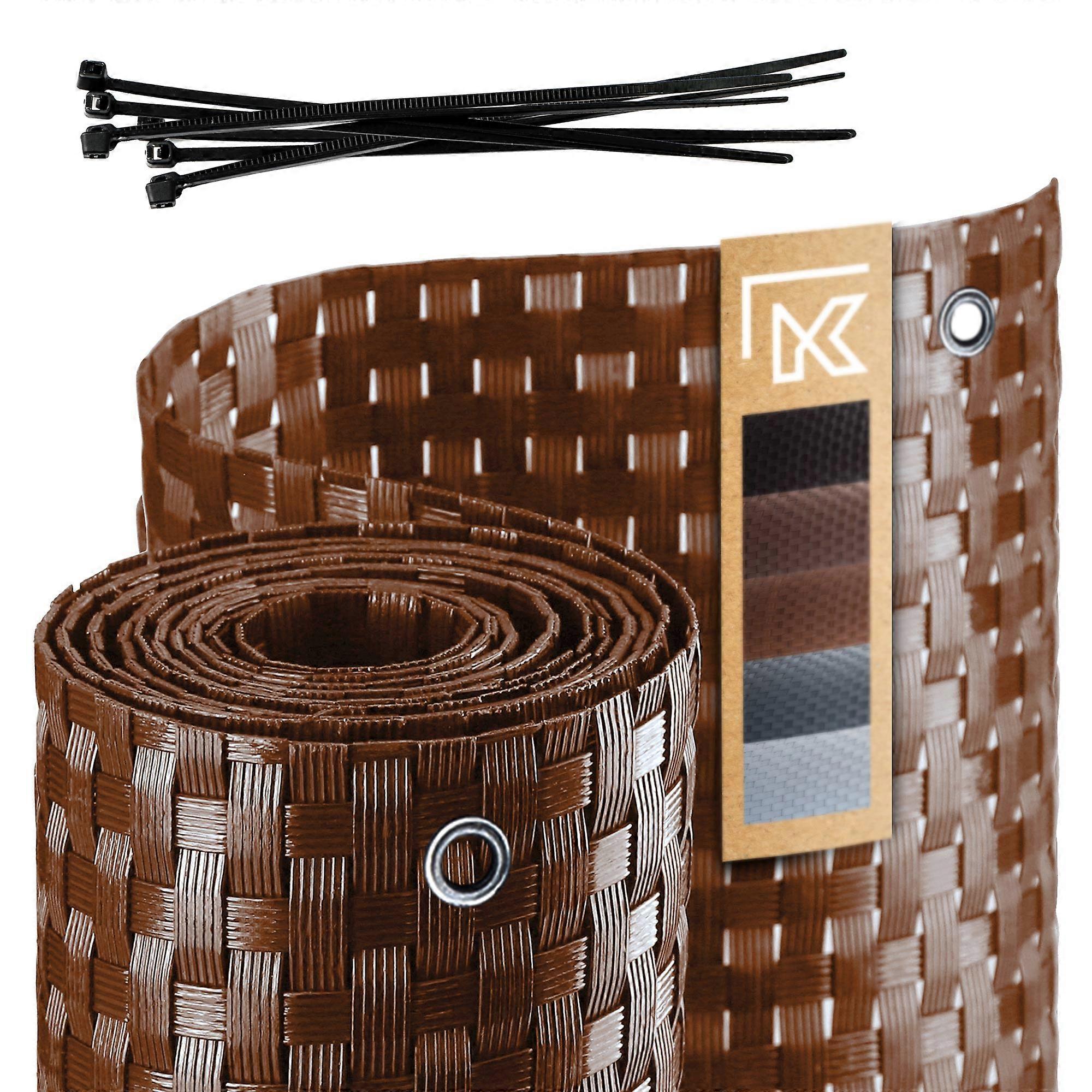 KADAX Cubierta de Balcón Techno Ratán Alfombrilla de Balcón 1x4m